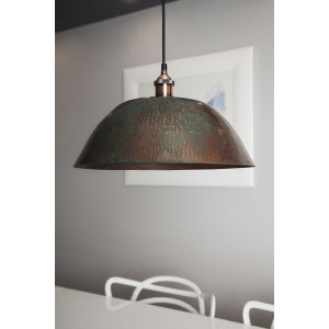 Roble - patinated Mexican lamp - pure copper