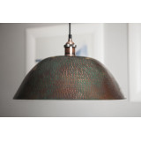 Roble - patinated Mexican lamp - pure copper