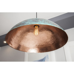 Sandia Verde - patinated lamp from Mexico - pure copper