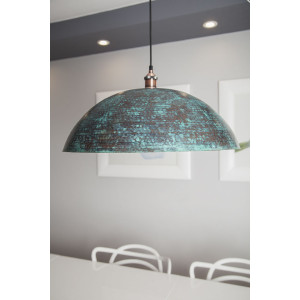 Sandia Verde - patinated lamp from Mexico - pure copper