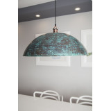 Sandia Verde - patinated lamp from Mexico - pure copper