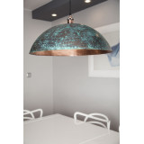 Sandia Verde - patinated lamp from Mexico - pure copper