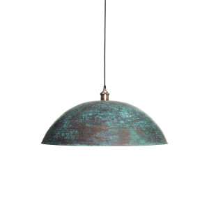 Sandia Verde - patinated lamp from Mexico - pure copper