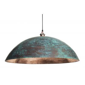 Sandia Verde XL - patinated lamp from Mexico - pure copper