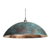 Sandia Verde - patinated lamp from Mexico - pure copper