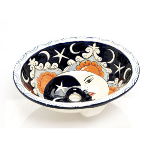 Ora - mexican medium sink Talavera