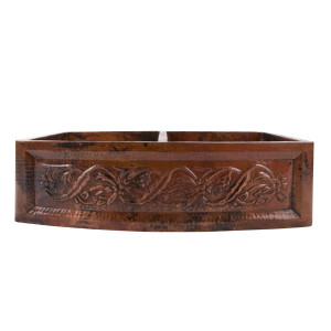 Tadeo  - Double kitchen copper sink from Mexico