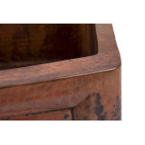 Tadeo  - Double kitchen copper sink from Mexico