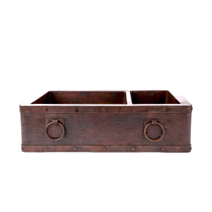 Adelmo - Double kitchen copper sink