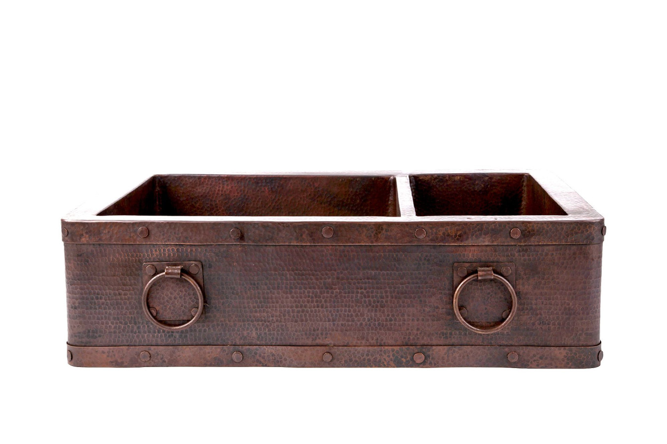 Adelmo - Double kitchen copper sink