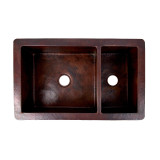 Adelmo - Double kitchen copper sink