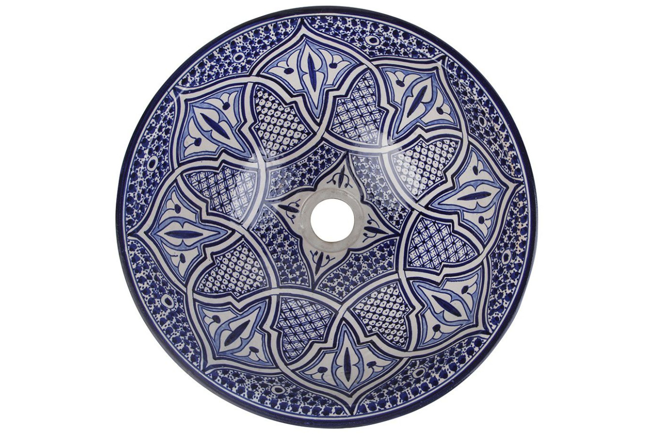 Zanya - Kolorowa umywalka ceramiczna z Maroka