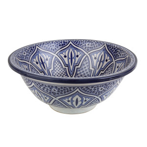 Zanya - Kolorowa umywalka ceramiczna z Maroka