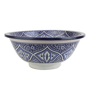 Zanya - Kolorowa umywalka ceramiczna z Maroka