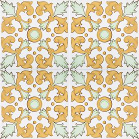 Navar - yellow tiles from Tunisia 20x20 cm, 12 tiles in set (0,5 m2)