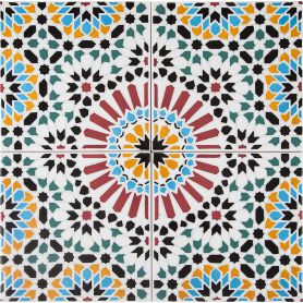 Hass - Moroccan ceramic tiles 20x20 cm, 12 tiles in set (0,5 m2)