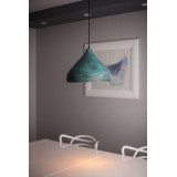 Fresa - copper lamp, covered with patina