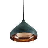 Fresa - copper lamp, covered with patina