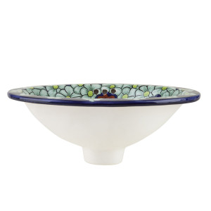 Juanetta Mini - colourful oval recessed wash basin