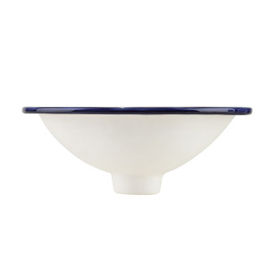 Juanetta Mini - colourful oval recessed wash basin