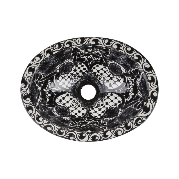 Serena Mini - oval Talavera sink from Mexico