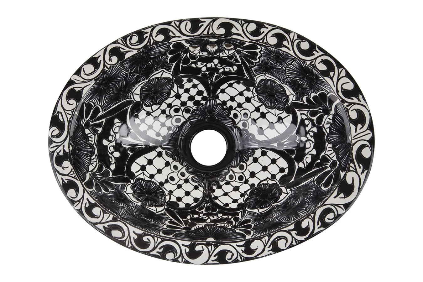 Serena Mini - oval Talavera sink from Mexico
