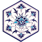 Hexagonal ceramic tiles from Turkey