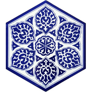 Hexagonal ceramic tiles from Turkey