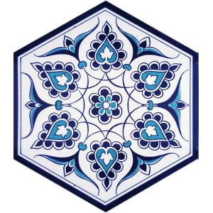 Hexagonal ceramic tiles from Turkey