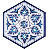 Hexagonal ceramic tiles from Turkey