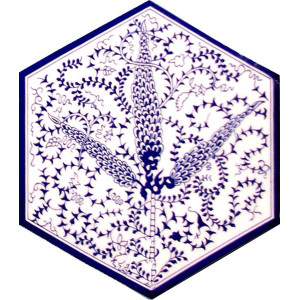 Hexagonal ceramic tiles from Turkey