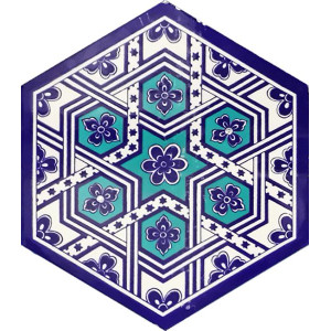 Hexagonal ceramic tiles from Turkey