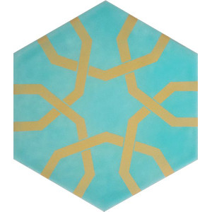Hexagonal ceramic tiles from Turkey