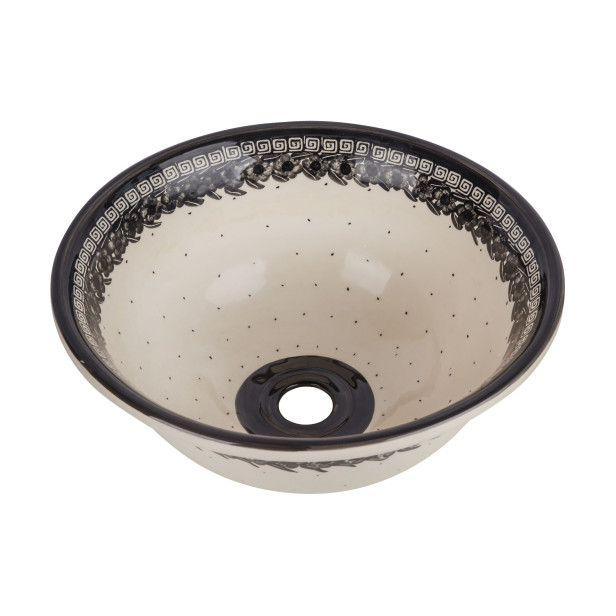 Theodora - a hand-decorated washbasin from Poland