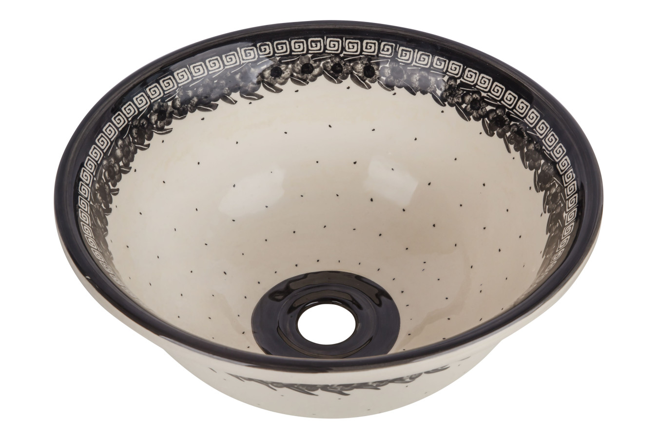 Theodora - a hand-decorated washbasin from Poland