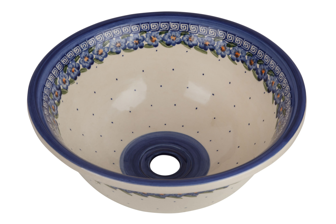 Czesława - hand-decorated washbasin from Poland