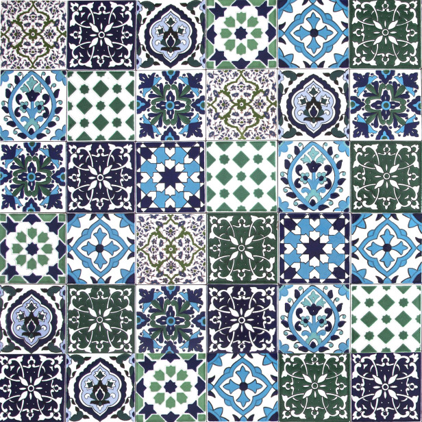 Muhit - decorative patchwork from Tunisia 10 x 10 cm