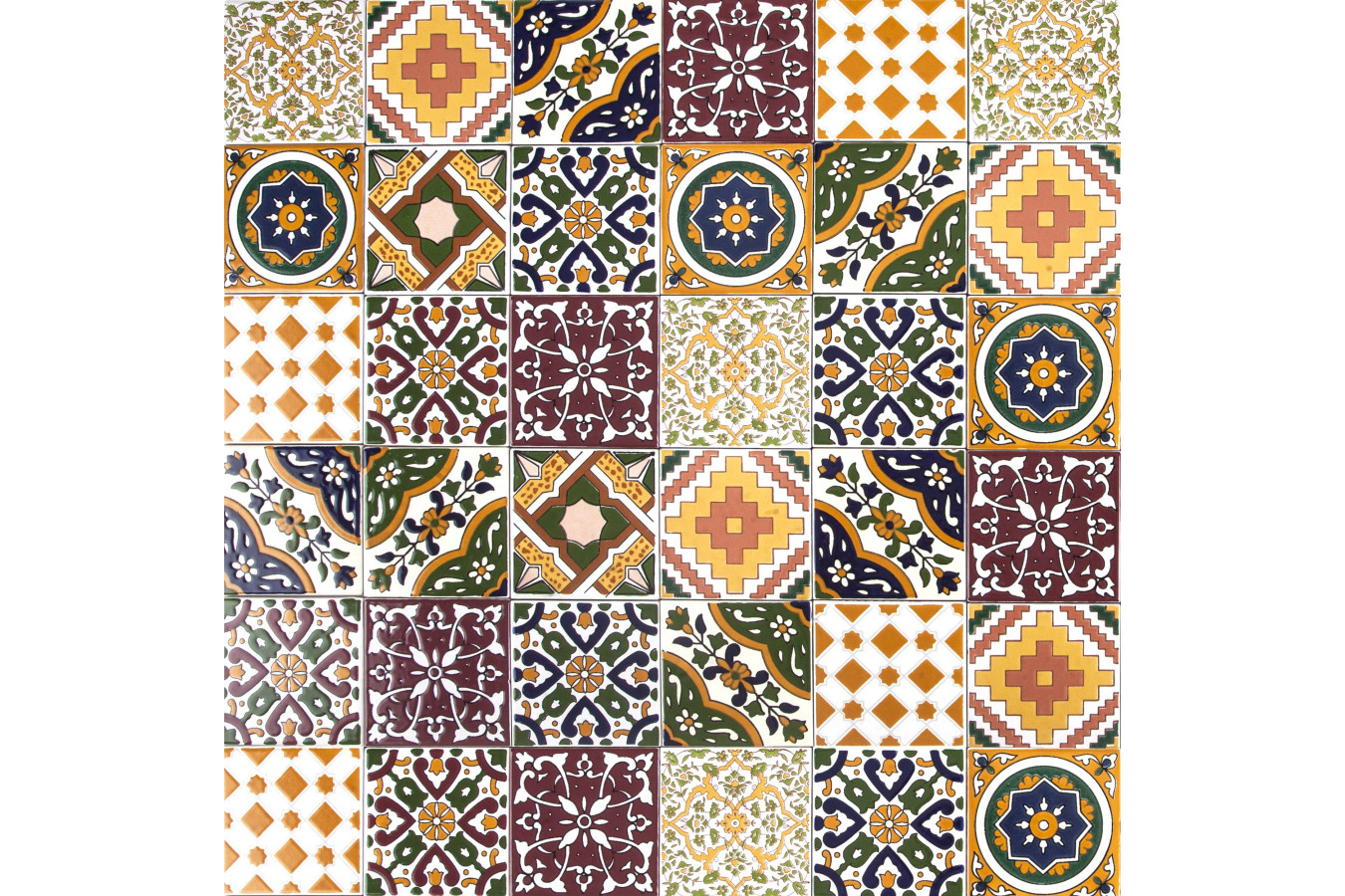 Maraj - decorative patchwork from Tunisia 10 x 10 cm