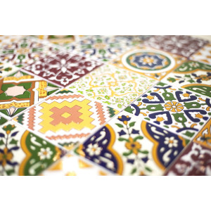 Maraj - decorative patchwork from Tunisia 10 x 10 cm