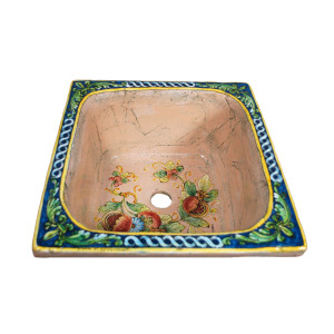 Matilde - square ceramic sink from Italy