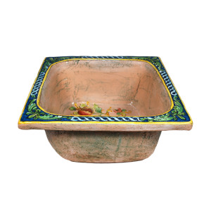 Matilde - square ceramic sink from Italy