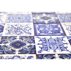 Tono  - Blue Mexican Patchwork 