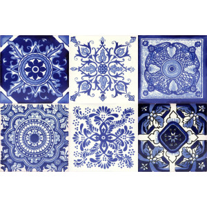 Tono  - Blue Mexican Patchwork 
