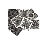 Idan - Black&White Mexican tiles - patchwork
