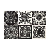 Idan - Black&White Mexican tiles - patchwork
