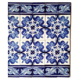 Mariposa - A set of Mexican tiles with a border