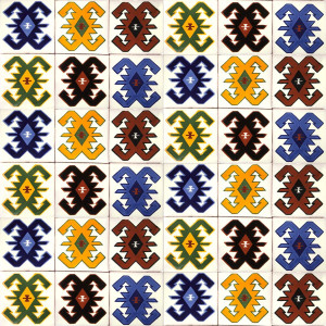 Hucul - mexican Talavera ceramic tiles - 30 pieces