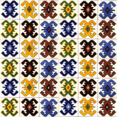 Hucul - mexican Talavera ceramic tiles - 30 pieces