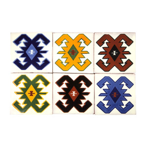 Hucul - mexican Talavera ceramic tiles - 30 pieces
