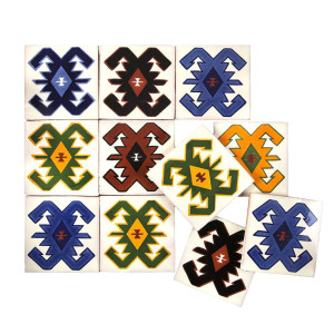 Hucul - mexican Talavera ceramic tiles - 30 pieces